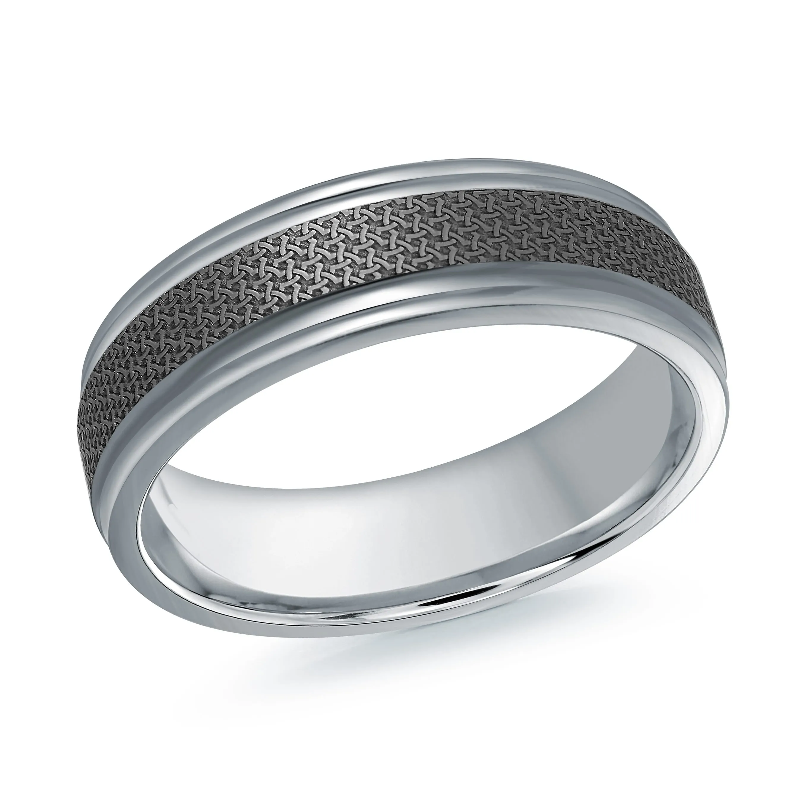 14K White Gold Ring from the Tantalum Collection by Malo - MRDTN-023-6W