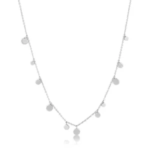 Ania Haie Sterling Silver Geometry Class Mixed Disk Necklace