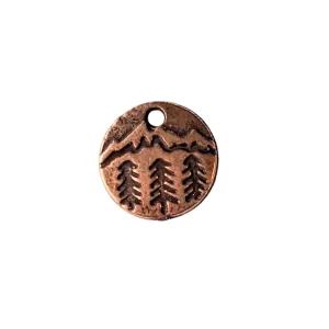 Antique Copper Pine Tree Charm