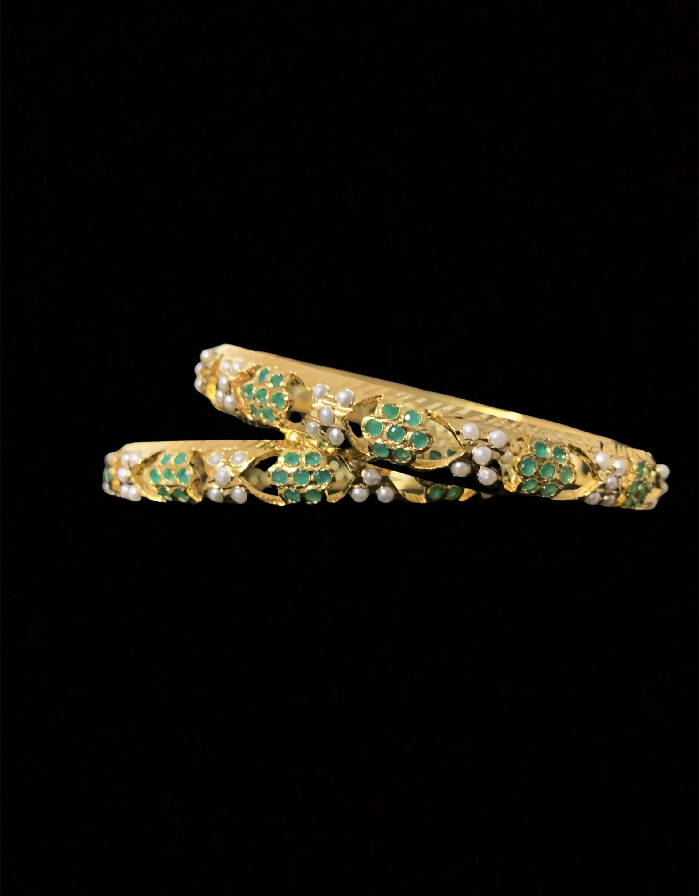 B93 Shama  green bangles( READY TO SHIP )