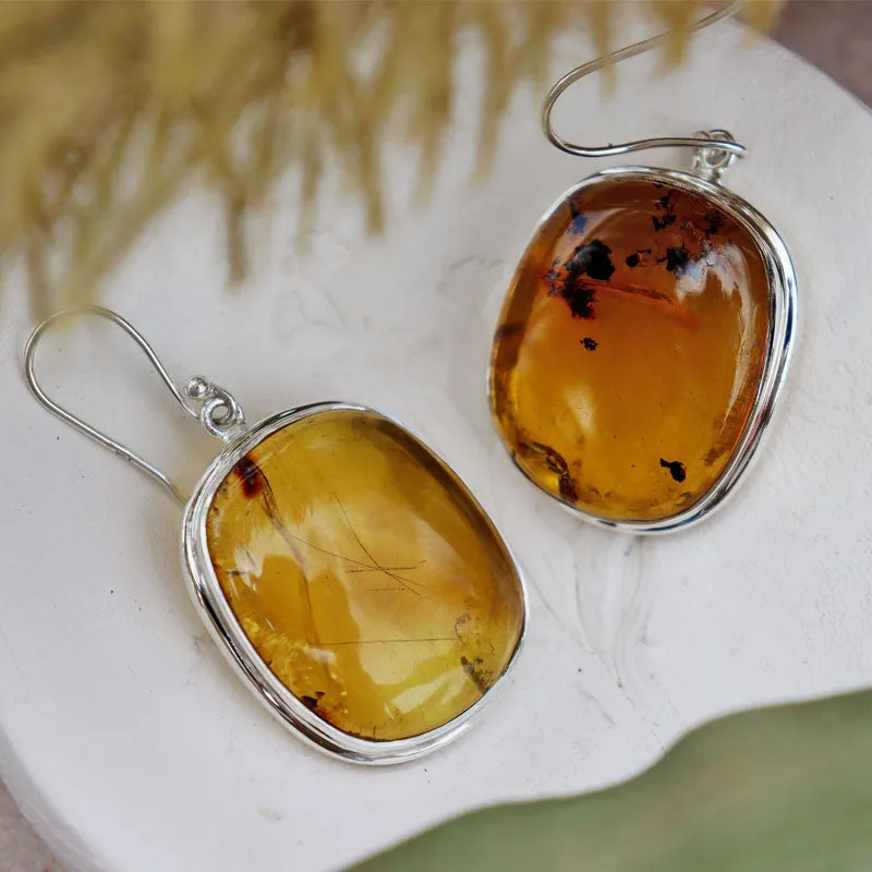 Bartley Amber Boho Earrings A