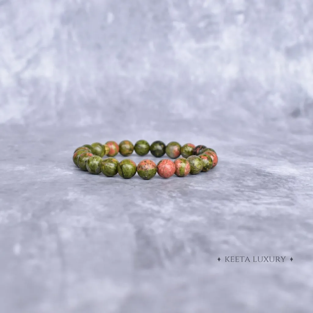 Basic - Unakite Jasper Bracelet