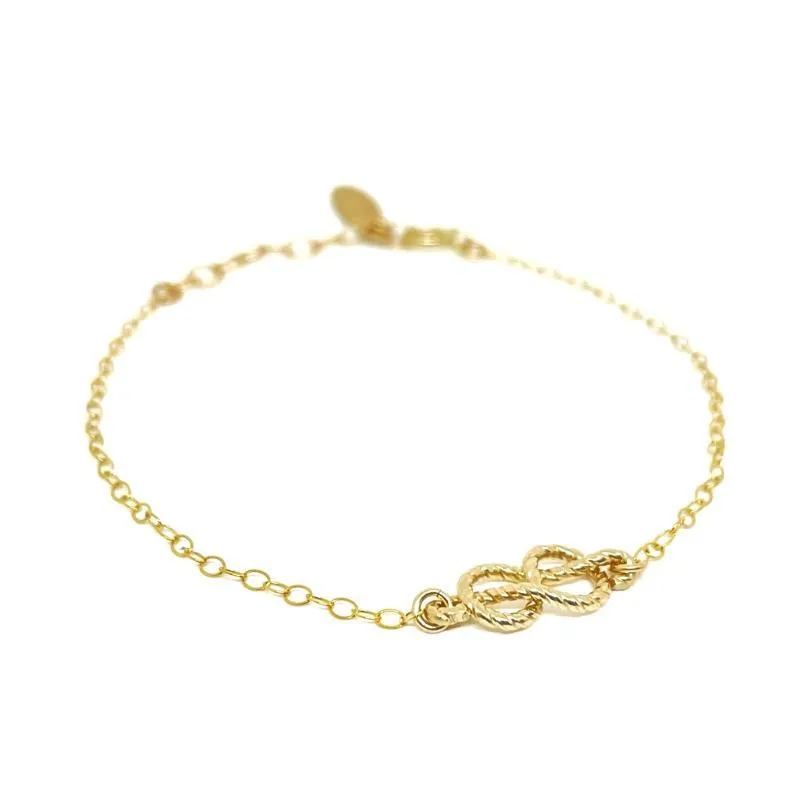 Bracelet - Sailor's Knot 14k Yellow Gold-fill by Foamy Wader