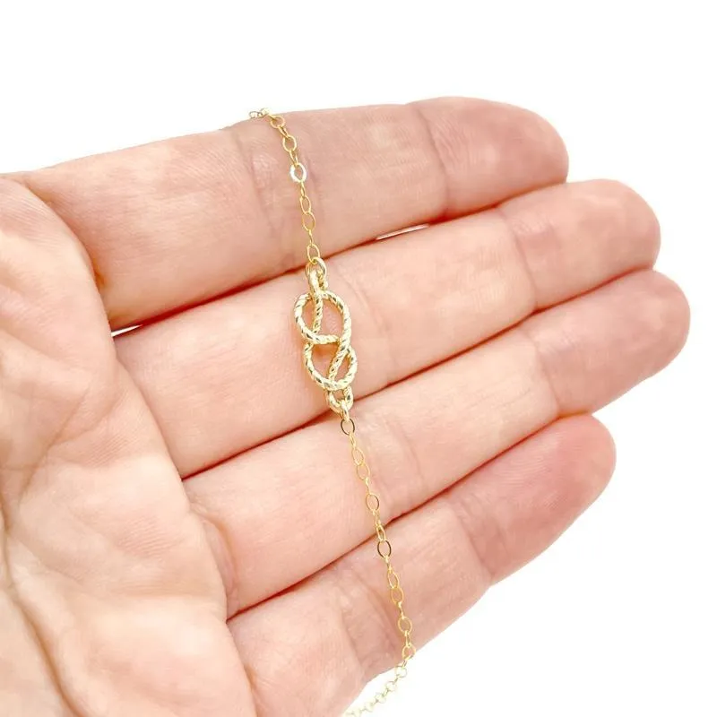 Bracelet - Sailor's Knot 14k Yellow Gold-fill by Foamy Wader