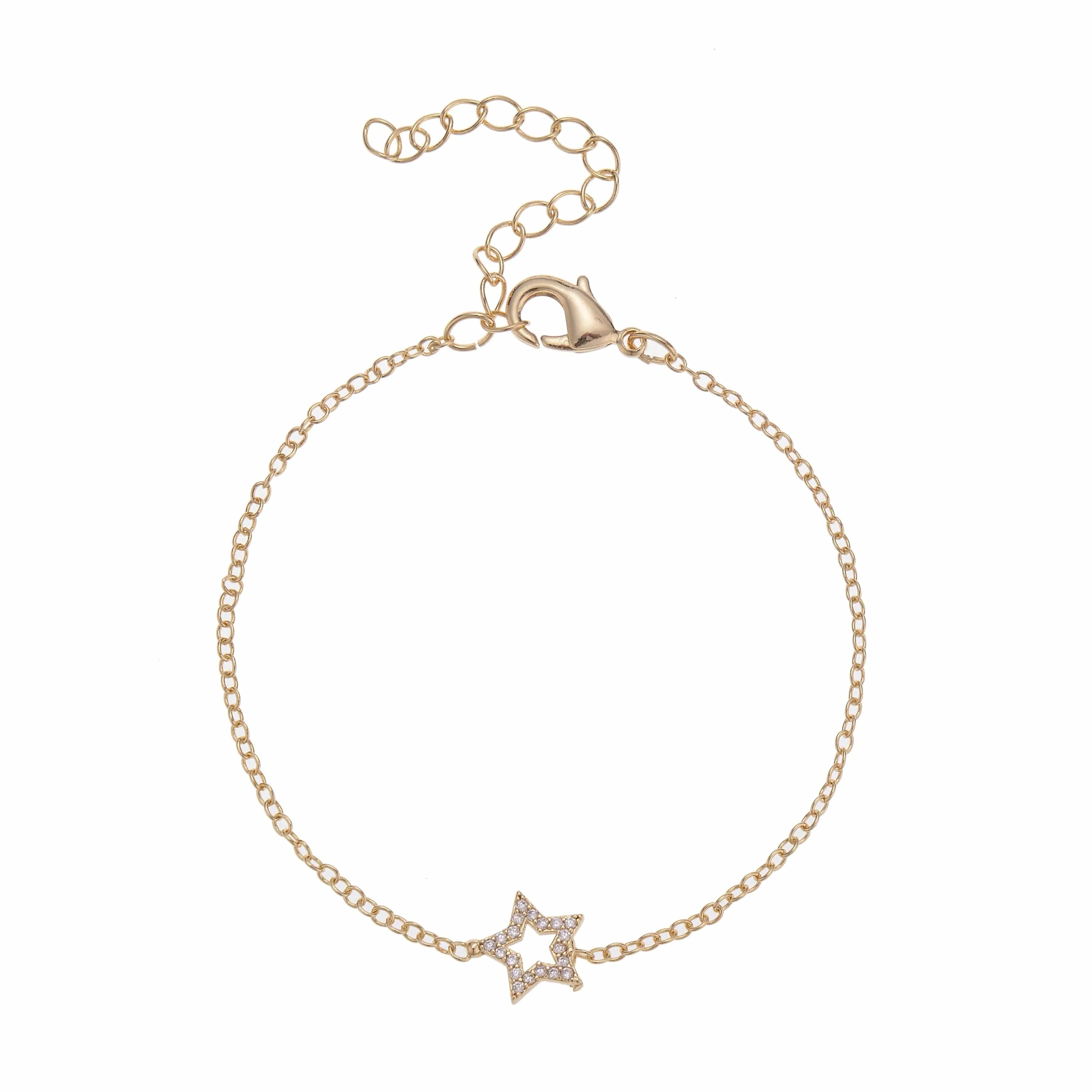 Bridal Diamante Star Bracelet