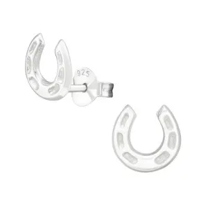 Children’s Sterling Silver Horseshoe Ear Studs