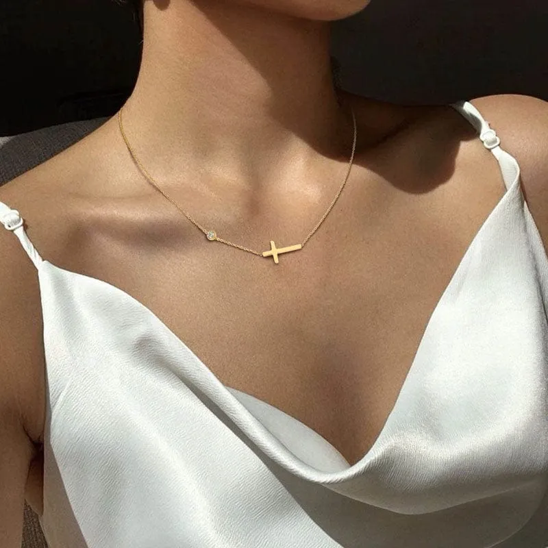 Dainty Cross Bracelet