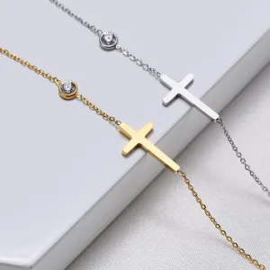 Dainty Cross Bracelet