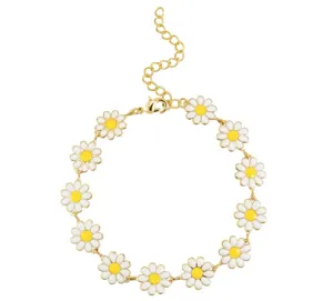 Daisy Garden Bracelet - White