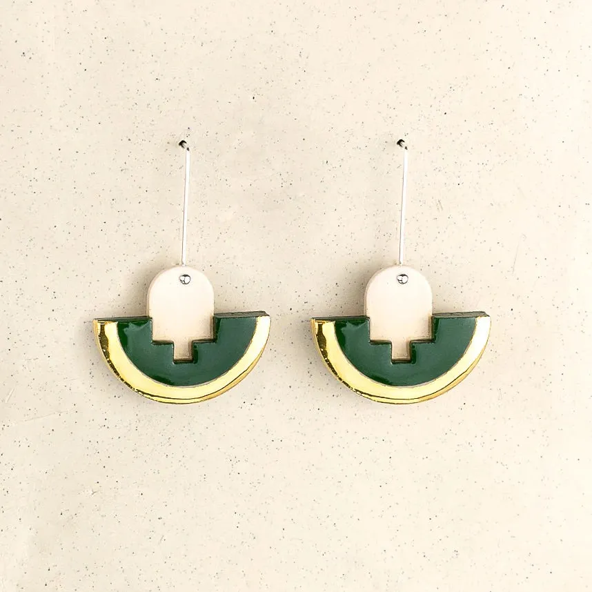 Deco Drop Green Earrings