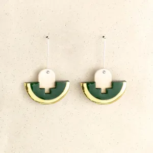 Deco Drop Green Earrings