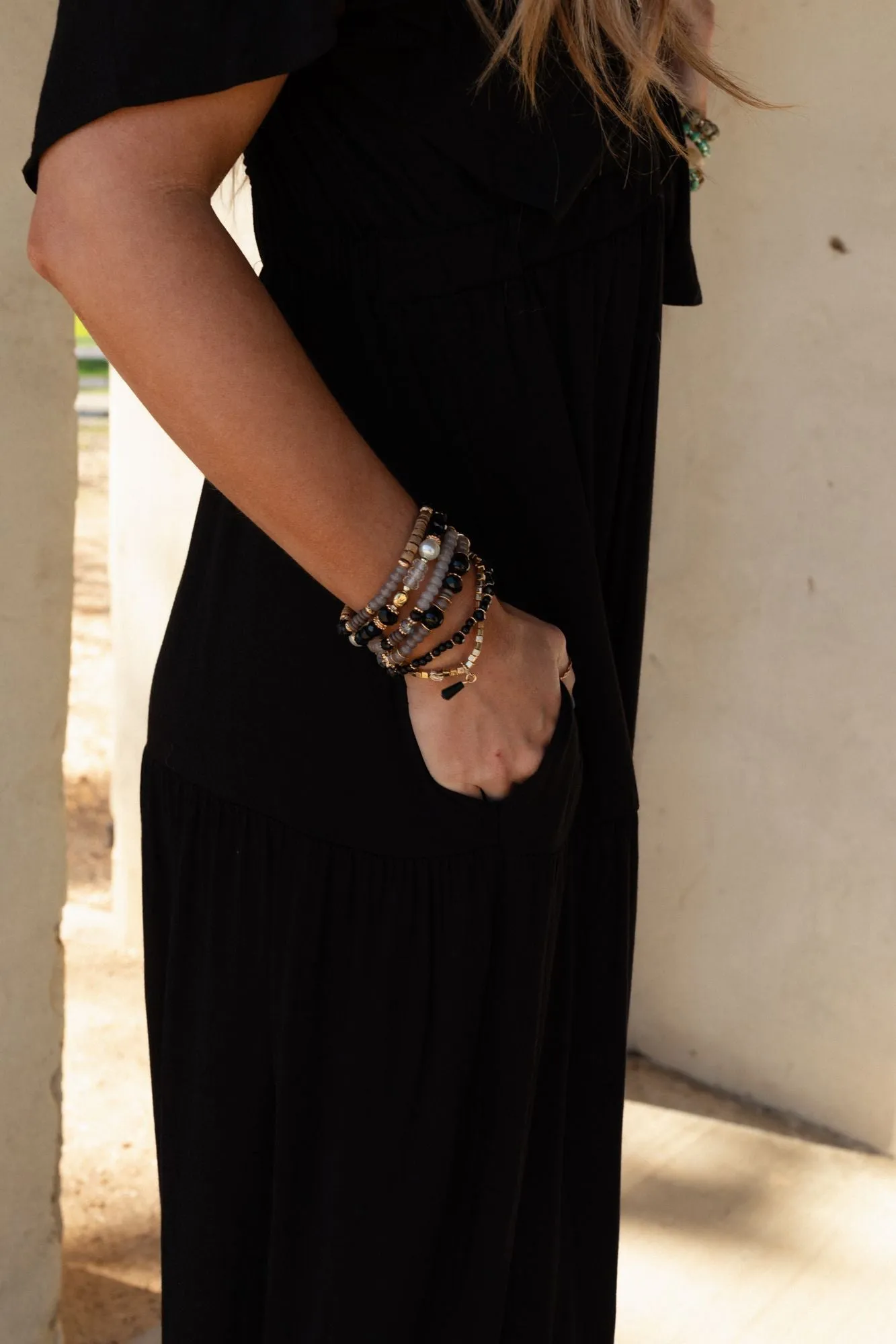 Deena Bracelet Set - Black