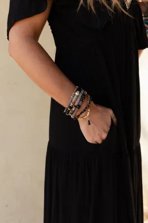 Deena Bracelet Set - Black