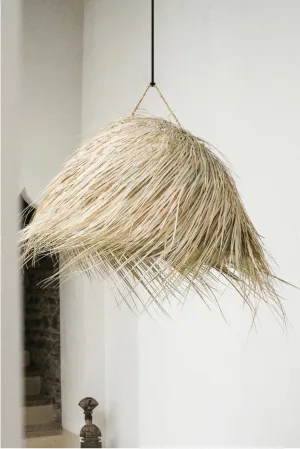 DOME RAFFIA LAMP SHADE