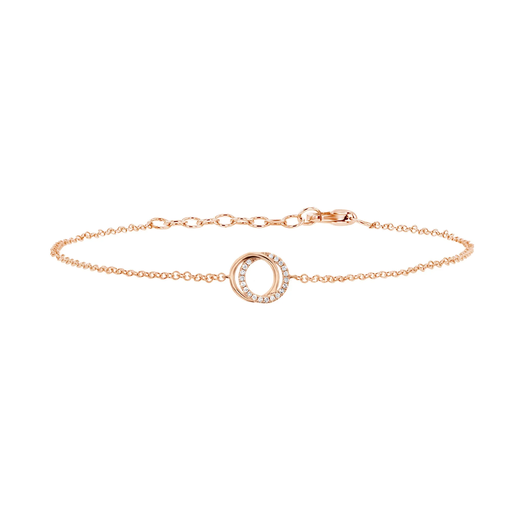 Double Loop Diamond Bracelet