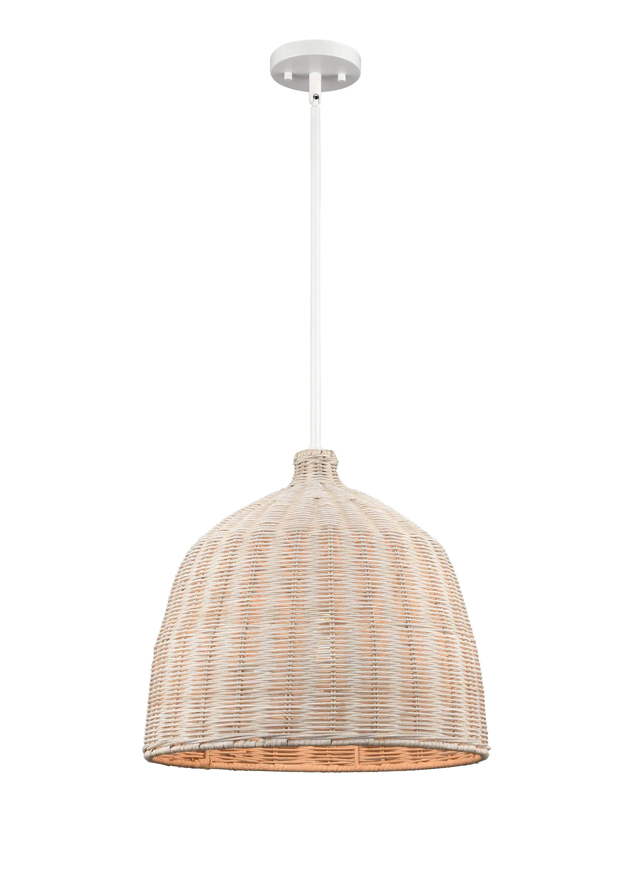 Elise Pendant - White - 16in. Diameter - E26 Medium Base