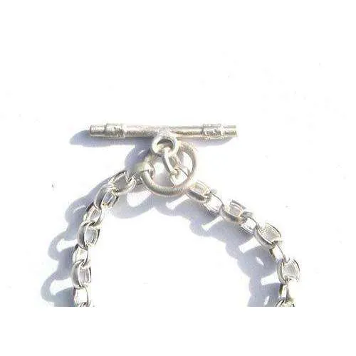 Emily Rosenfeld Sterling Silver Heart and Star of David Multi-Charm Bracelet