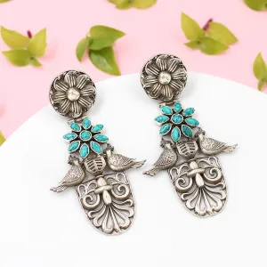 Eternal Charm: Sangeeta Boochra Silver Handcrafted Earrings