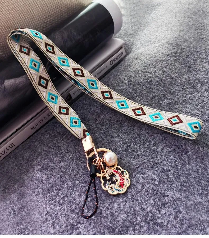 Ethnic Pattern Phone Lanyard