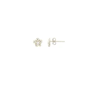 Flower Crystal Stud Earrings