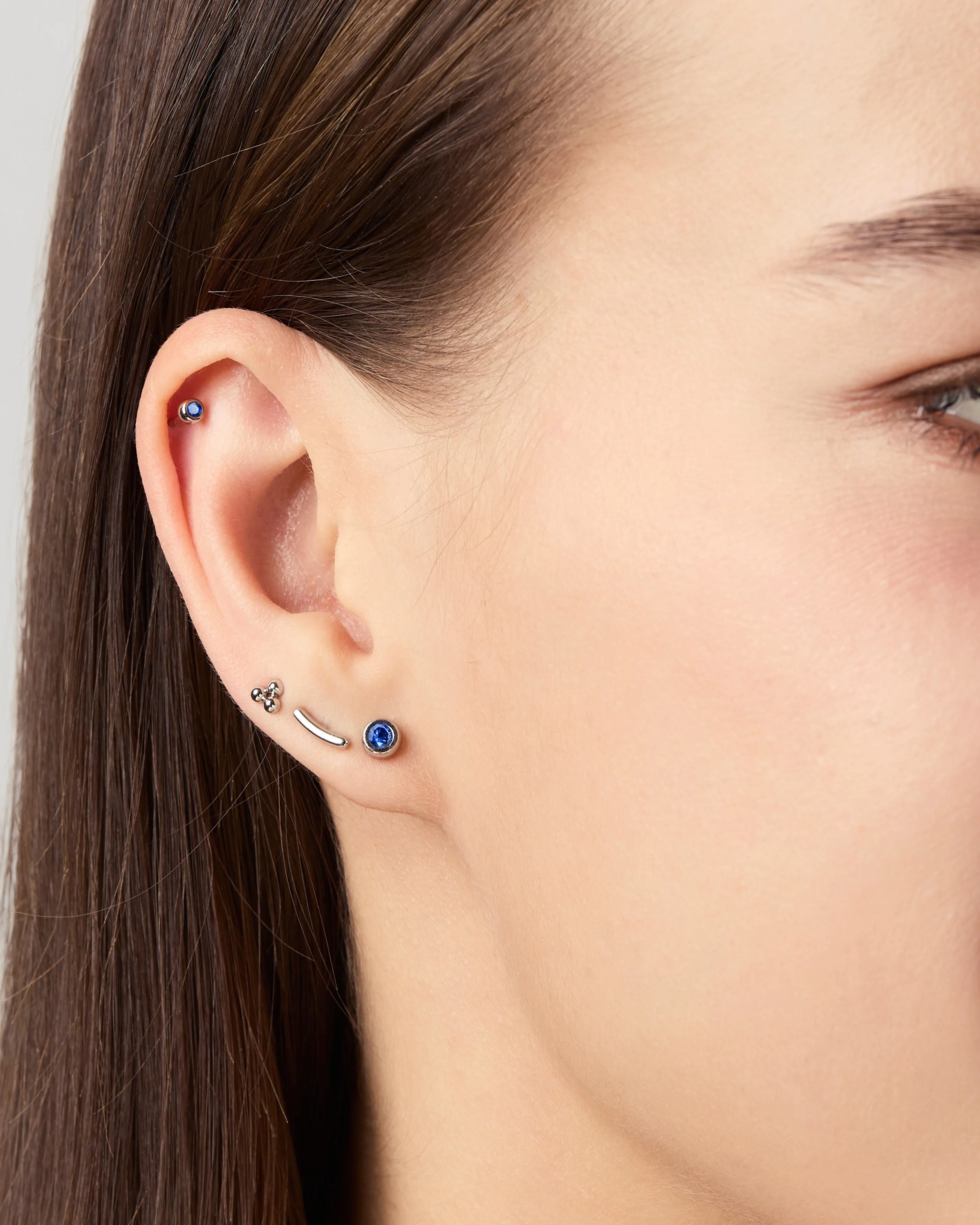 Gala Blue Sapphire Studs