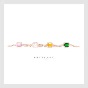 Gemstone tennis bracelets