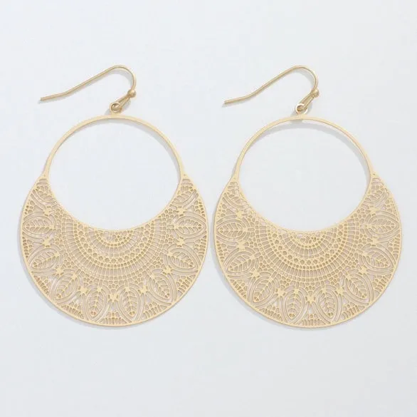 Gold Filigree Earrings