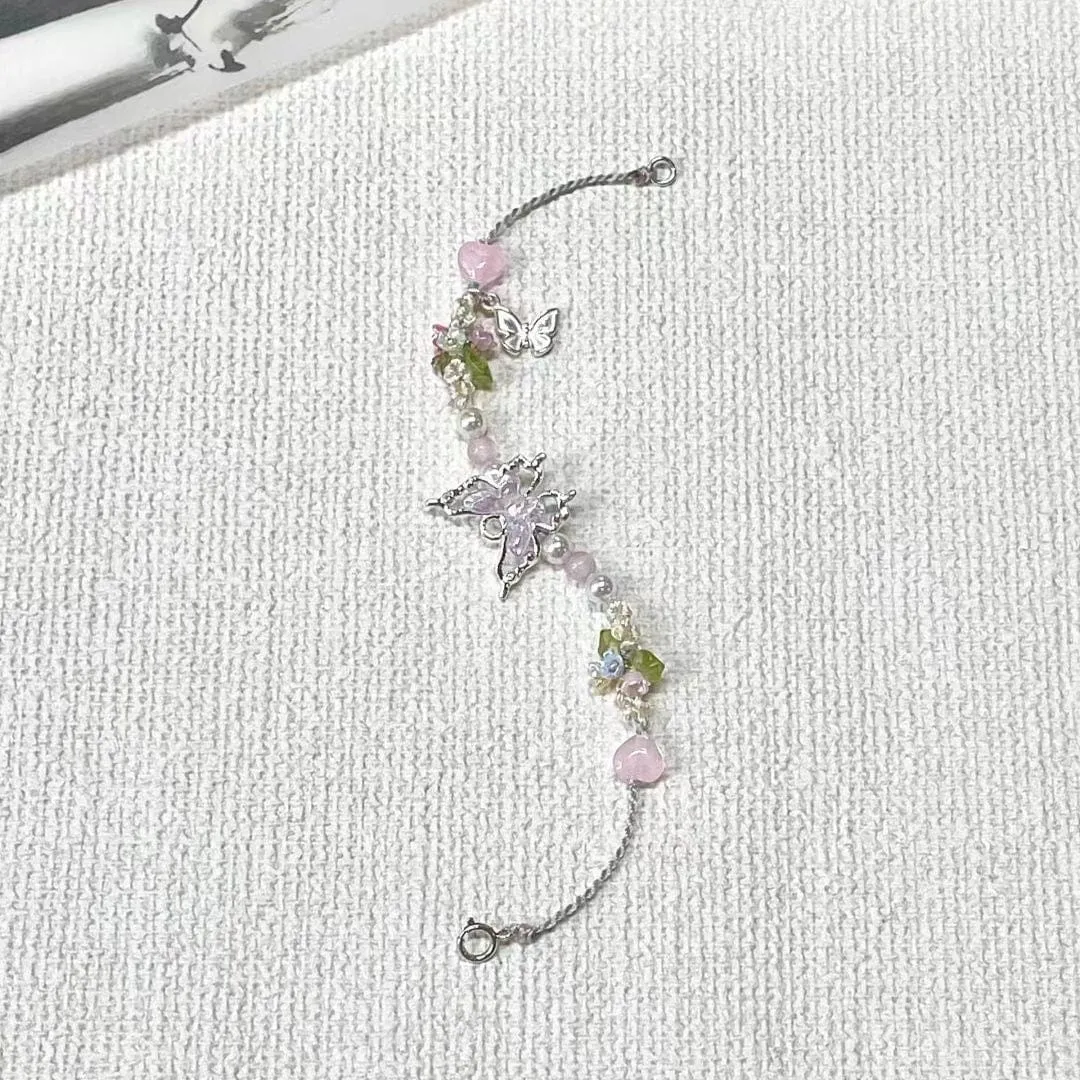 Kawaii Floral Butterfly Bracelet