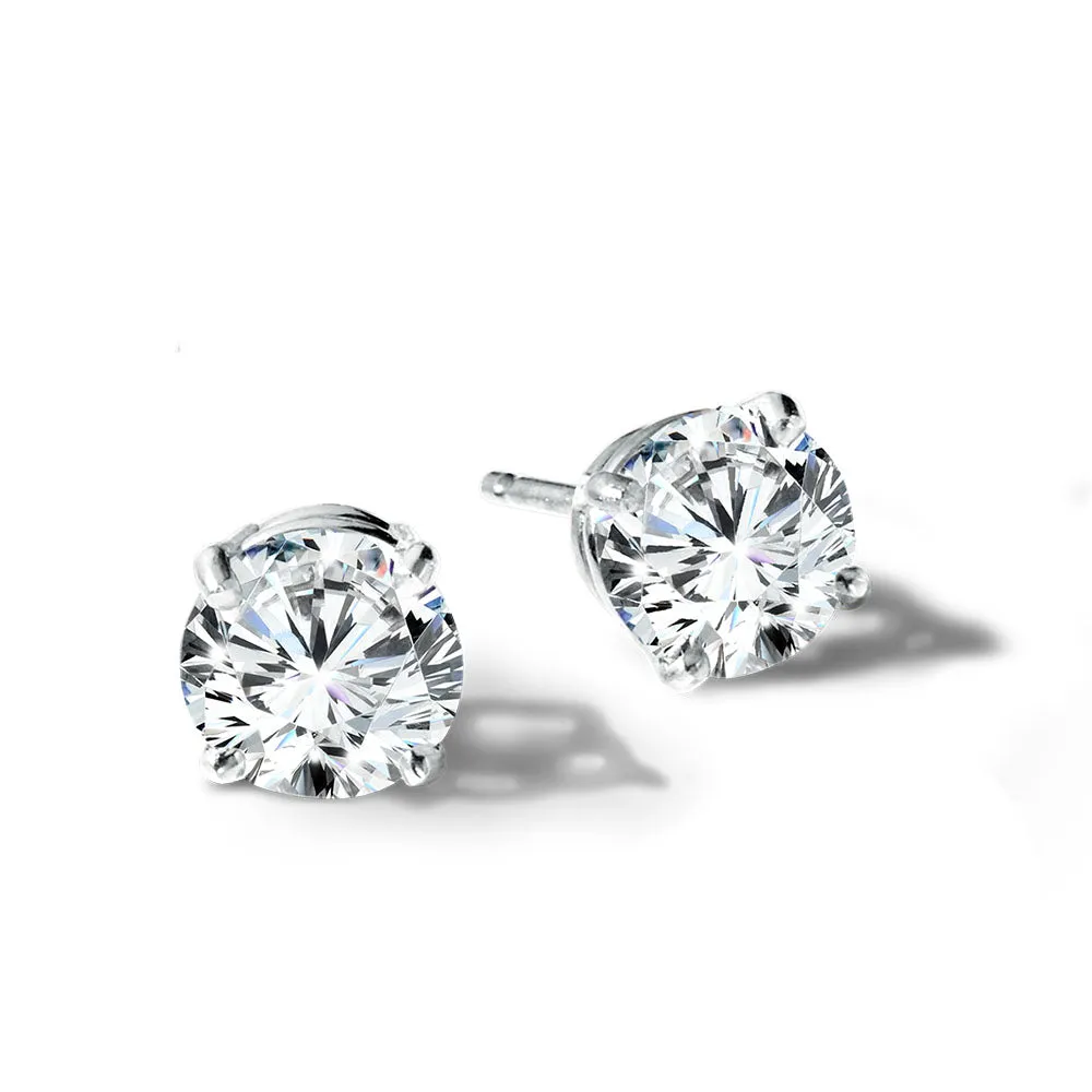 Lab- Grown Diamond Solitaire Stud Earrings (1-1/2 ctw)