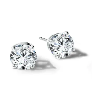 Lab- Grown Diamond Solitaire Stud Earrings (2.00 ctw)