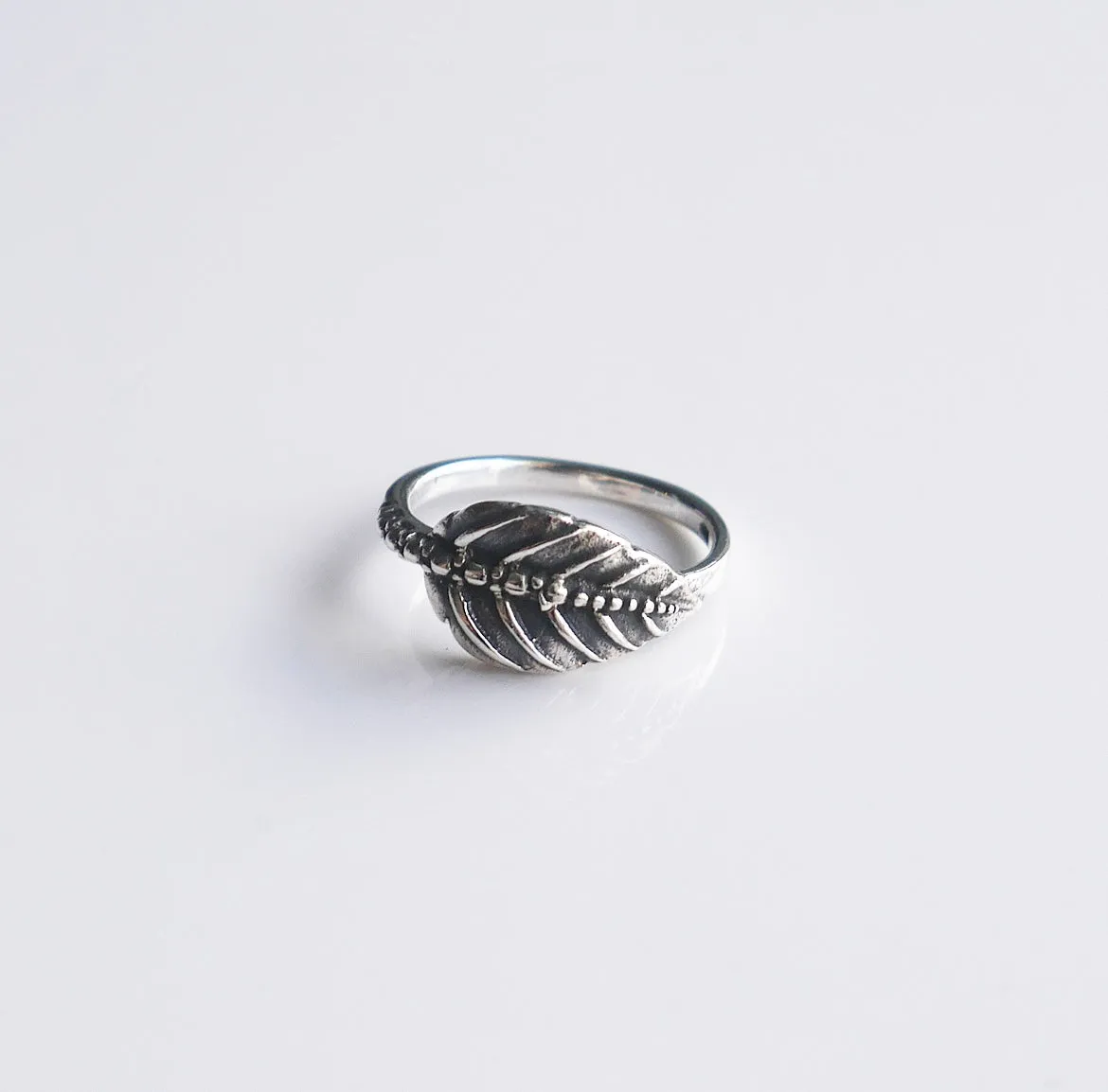 Leaf Ring .925 Sterling Silver Luxury Statement Rings