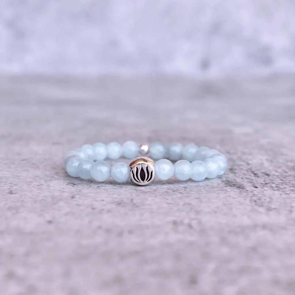 Lotus Bloom - Aquamarine Bracelets