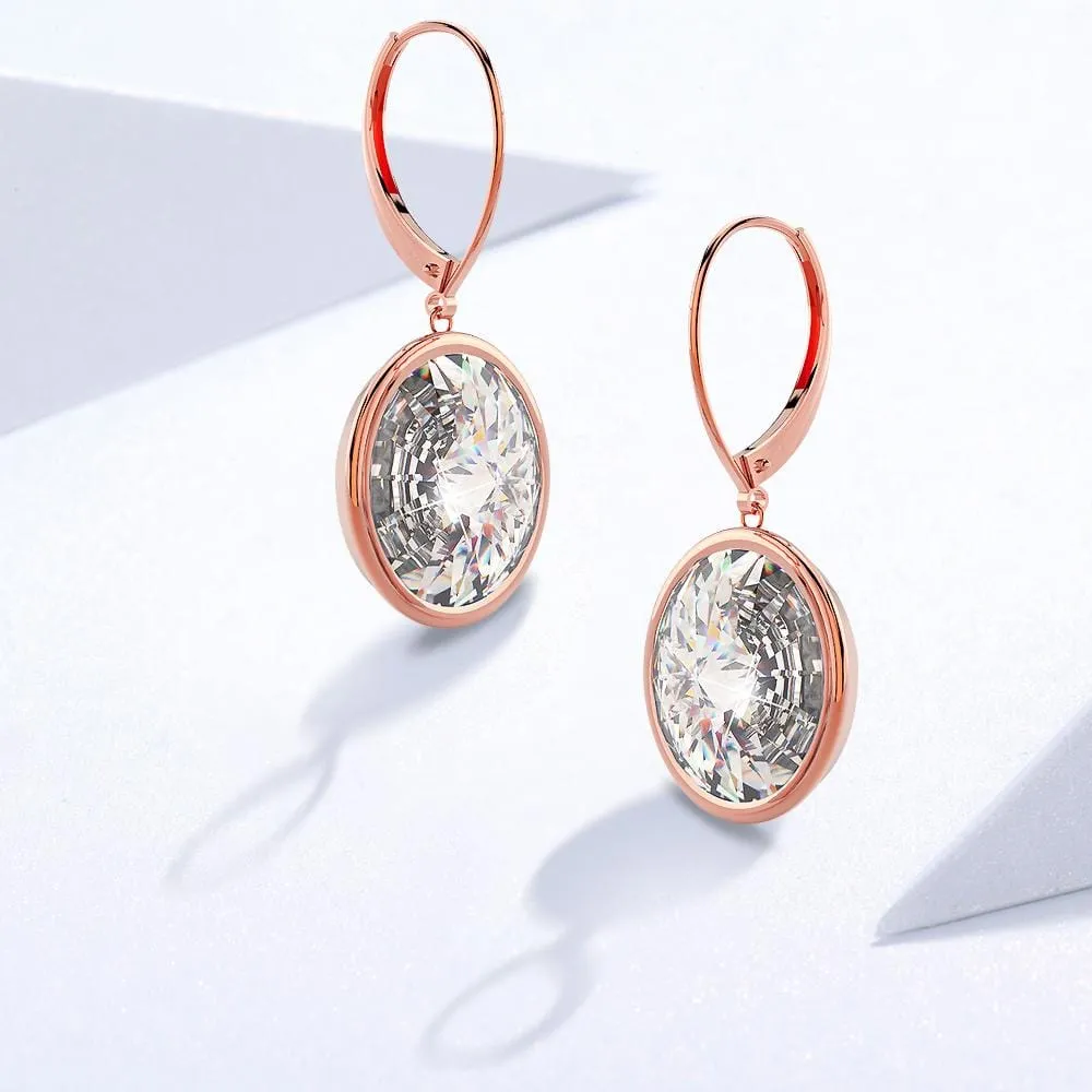 Lux Glow Drop Earrings Embellished With SWAROVSKI Crystals