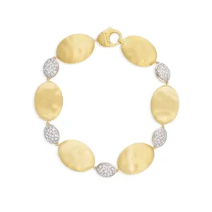 Marco Bicego Siviglia Grande Collection 18K Yellow Gold and Diamond Bracelet