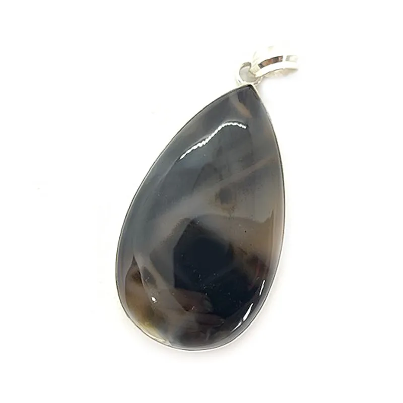 Montana Agate Teardrop Pendant B