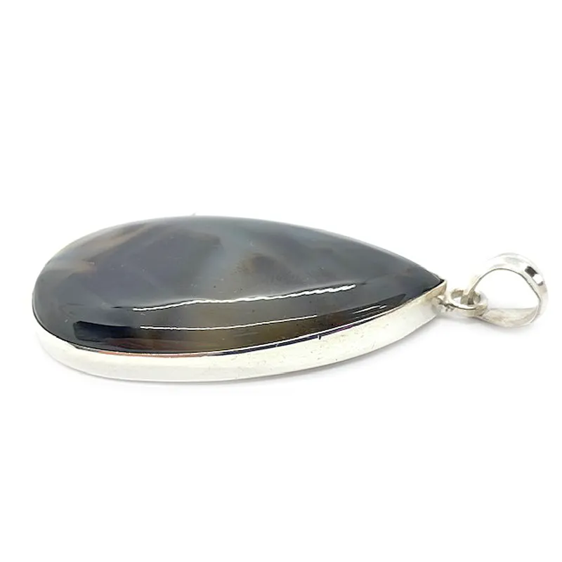 Montana Agate Teardrop Pendant B