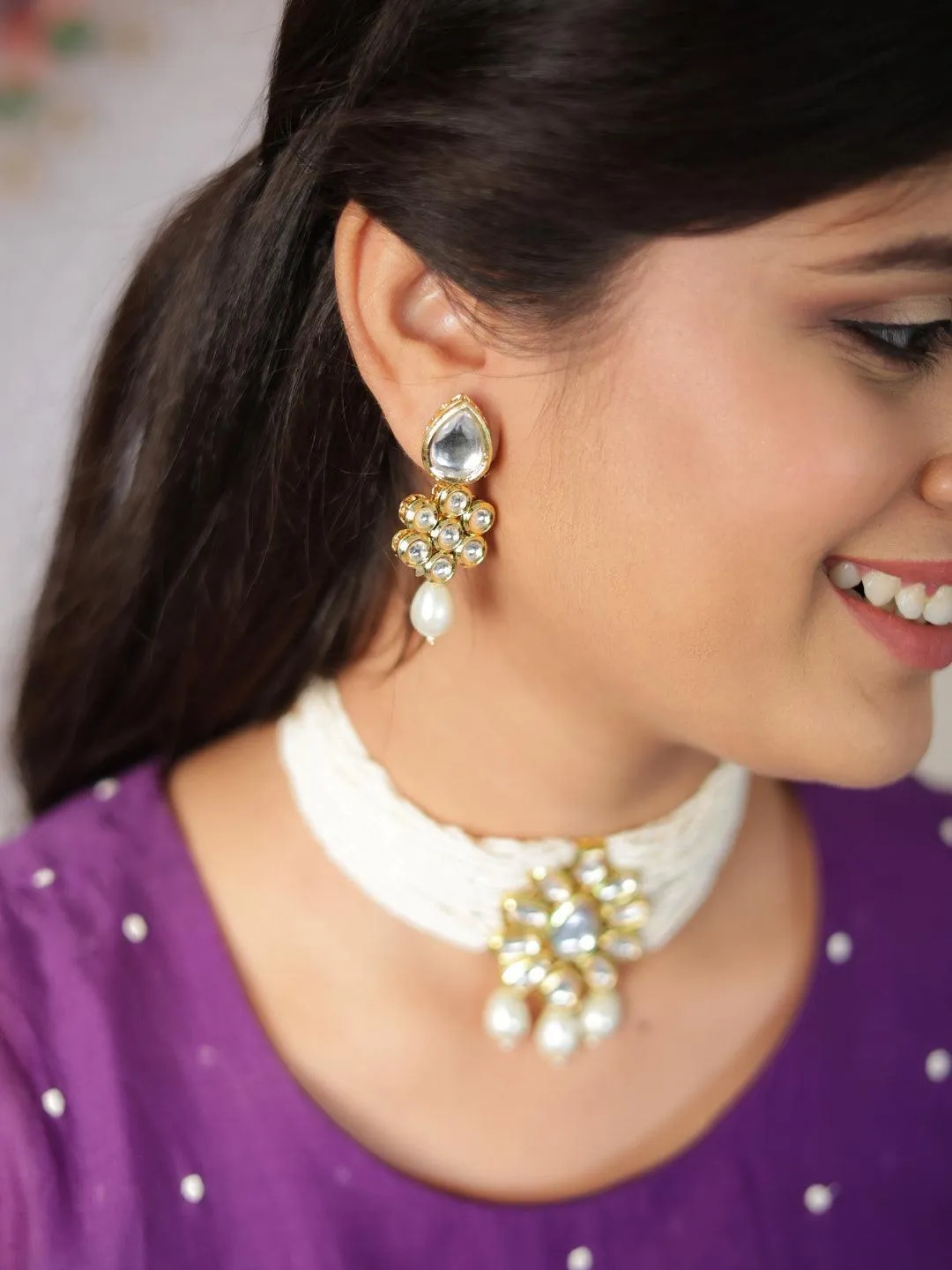 Moti Kundan Choker Small