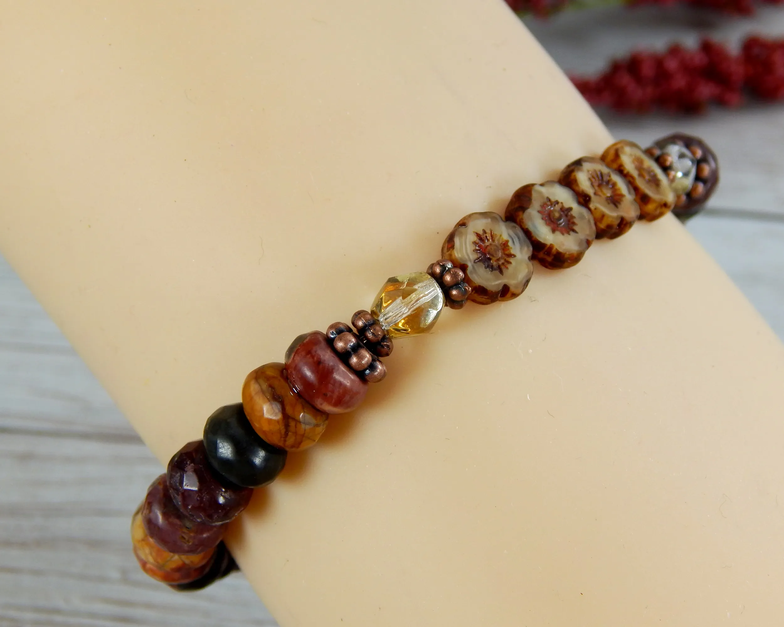 Nature Jewelry for Women - Flower Bracelet - Gift for Nature Lover