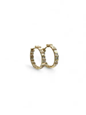 PALAZZO BAGUETTES LOOP IN AND OUT SETTING EARRINGS