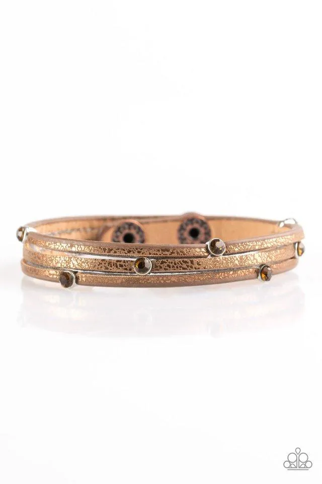 Paparazzi Bracelet ~ Drop A SHINE - Copper