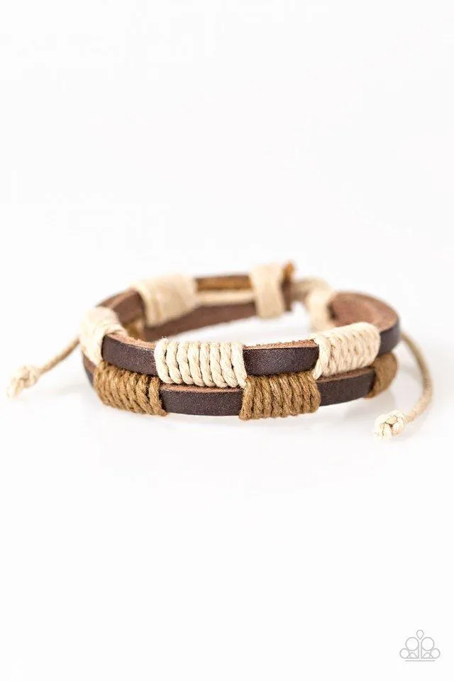 Paparazzi Bracelet ~ Trail Warrior - Brown