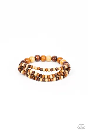 PAPARAZZI Oceania Oasis - Brown BRACELETS