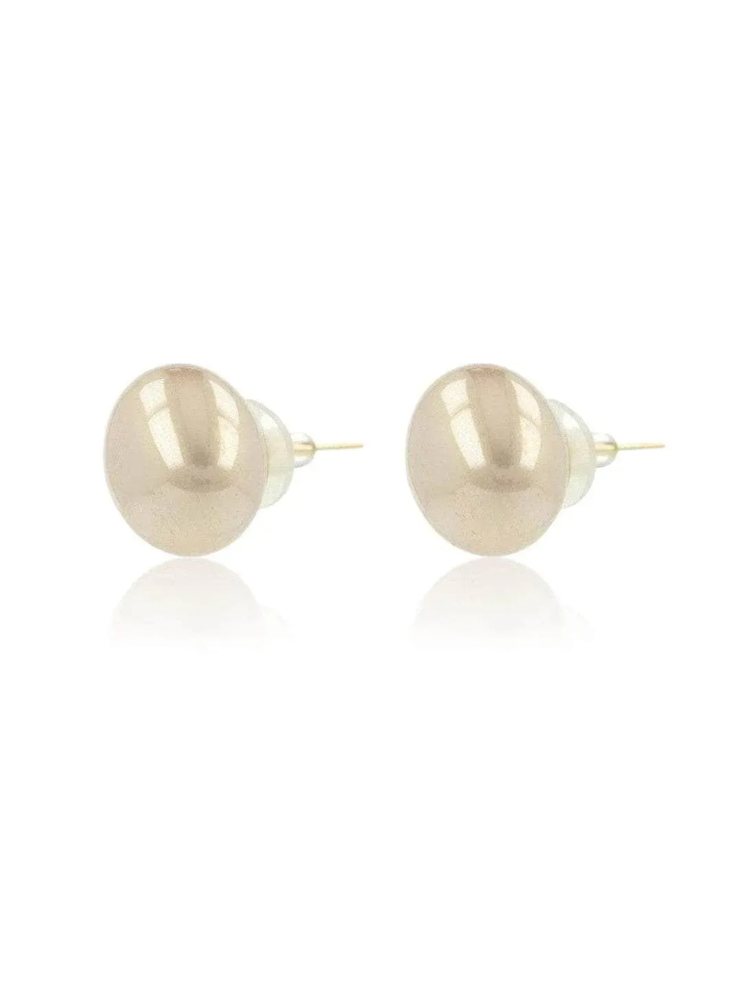 Pearl Statement Studs Baby Pink