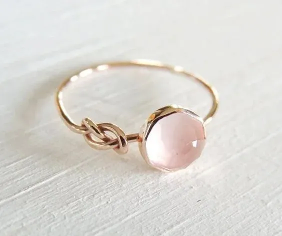 Pink King Luxury Infinite Knot Ring