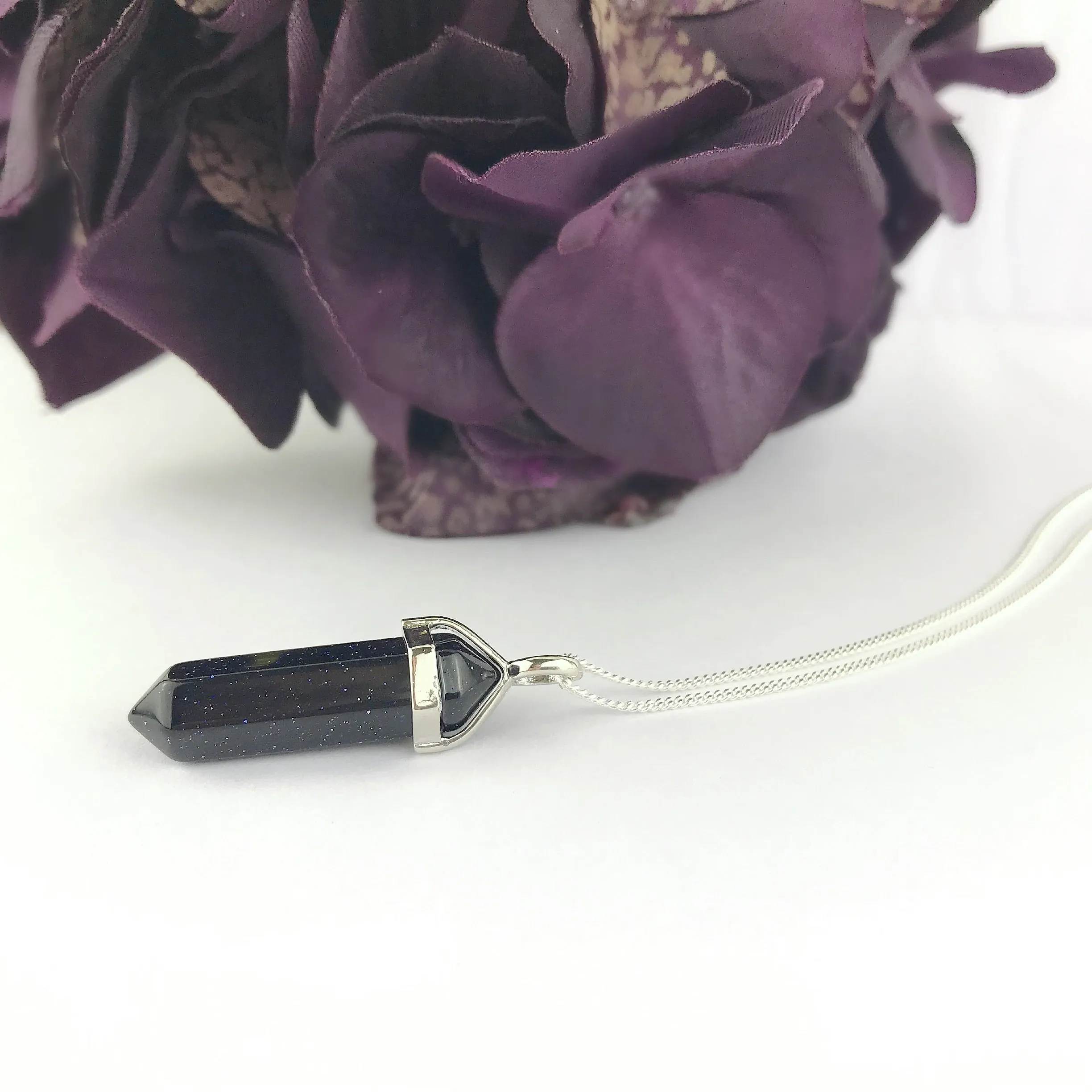 Purple Goldstone Pendant - VP288