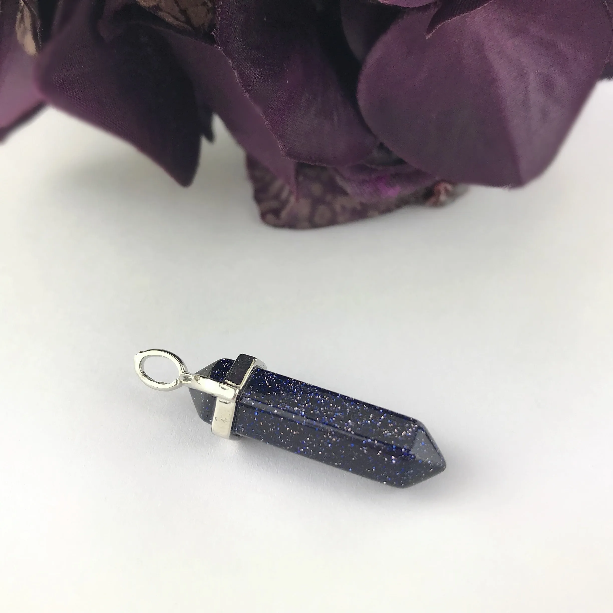 Purple Goldstone Pendant - VP288