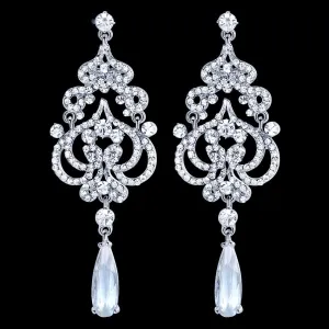 "Kelsey" - Rhinestone Bridal Earrings