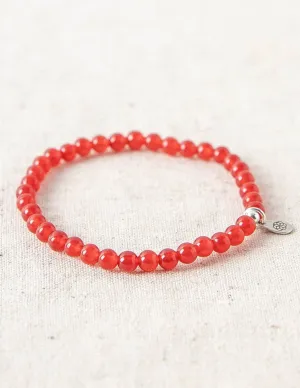 Red Jade Mini Gemstone Bracelet