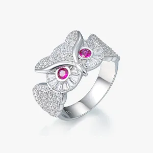 S925 Owl Ring