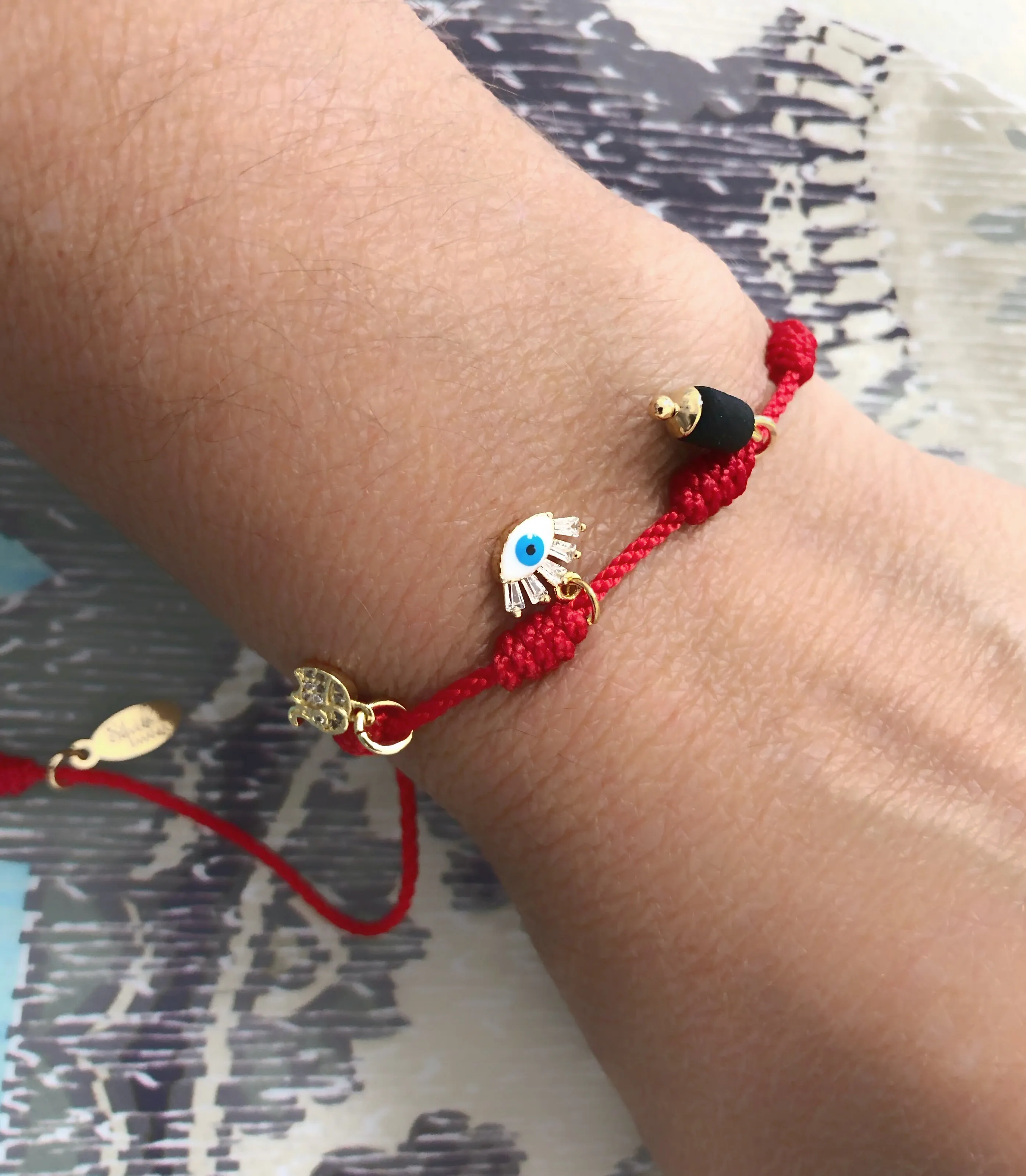 Seven Knots Red String Good Luck Protection Bracelet